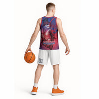 Guam Blue Marlin Fishing Basketball Jersey Guahan Fish Hook Tattoo LT14 - Polynesian Pride