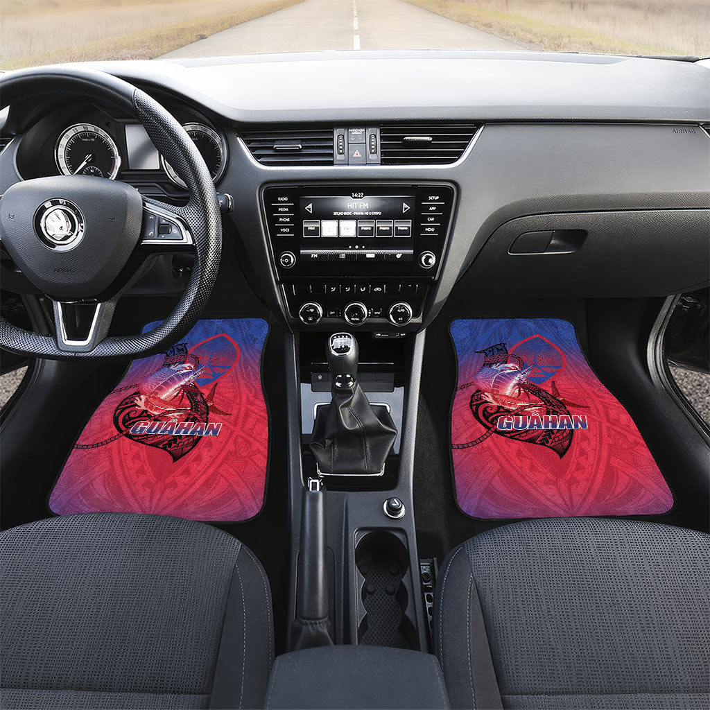 Guam Blue Marlin Fishing Car Mats Guahan Fish Hook Tattoo