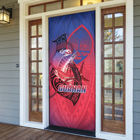 Guam Blue Marlin Fishing Door Cover Guahan Fish Hook Tattoo LT14 - Polynesian Pride