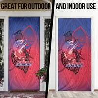 Guam Blue Marlin Fishing Door Cover Guahan Fish Hook Tattoo LT14 - Polynesian Pride