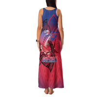 Guam Blue Marlin Fishing Family Matching Tank Maxi Dress and Hawaiian Shirt Guahan Fish Hook Tattoo LT14 - Polynesian Pride