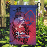 Guam Blue Marlin Fishing Garden Flag Guahan Fish Hook Tattoo