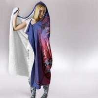Guam Blue Marlin Fishing Hooded Blanket Guahan Fish Hook Tattoo LT14 - Polynesian Pride