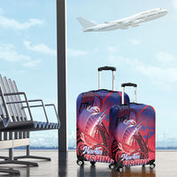 Guam Blue Marlin Fishing Luggage Cover Guahan Fish Hook Tattoo