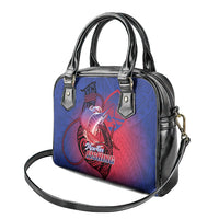 Guam Blue Marlin Fishing Shoulder Handbag Guahan Fish Hook Tattoo