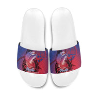 Guam Blue Marlin Fishing Slide Sandals Guahan Fish Hook Tattoo