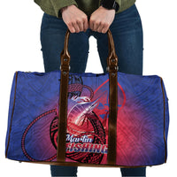 Guam Blue Marlin Fishing Travel Bag Guahan Fish Hook Tattoo