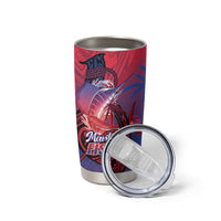 Guam Blue Marlin Fishing Tumbler Cup Guahan Fish Hook Tattoo LT14 - Polynesian Pride