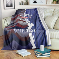 Personalized Hawaii Statehood Day Blanket 66th Anniversary - Polynesian Pride