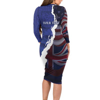 Personalized Hawaii Statehood Day Family Matching Long Sleeve Bodycon Dress and Hawaiian Shirt 66th Anniversary - Polynesian Pride