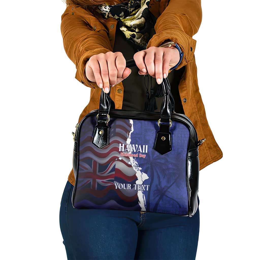 Personalized Hawaii Statehood Day Shoulder Handbag 66th Anniversary - Polynesian Pride