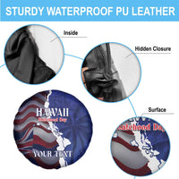 Personalized Hawaii Statehood Day Spare Tire Cover 66th Anniversary - Polynesian Pride