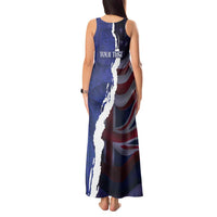 Personalized Hawaii Statehood Day Tank Maxi Dress 66th Anniversary - Polynesian Pride