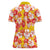 Yellow Hawaii Hibiscus Women Polo Shirt Tropical Flowers Seamless Pattern - Polynesian Pride