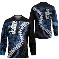 Polu Aloha Hawaii Lei Hockey Jersey Tropical Flowers Elegant Vibe - Polynesian Pride