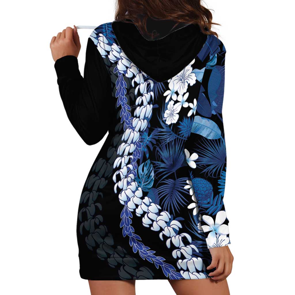 Polu Aloha Hawaii Lei Hoodie Dress Tropical Flowers Elegant Vibe LT14 - Polynesian Pride