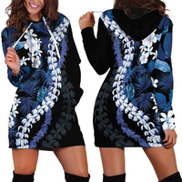 Polu Aloha Hawaii Lei Hoodie Dress Tropical Flowers Elegant Vibe LT14 - Polynesian Pride