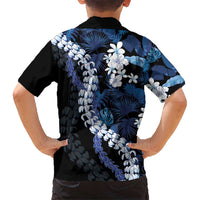 Polu Aloha Hawaii Lei Kid Hawaiian Shirt Tropical Flowers Elegant Vibe - Polynesian Pride