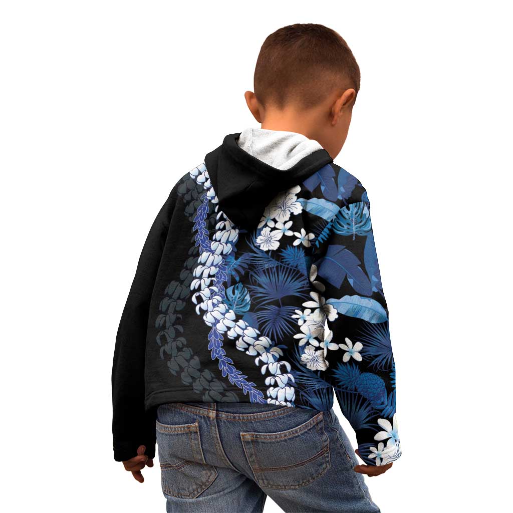 Polu Aloha Hawaii Lei Kid Hoodie Tropical Flowers Elegant Vibe - Polynesian Pride