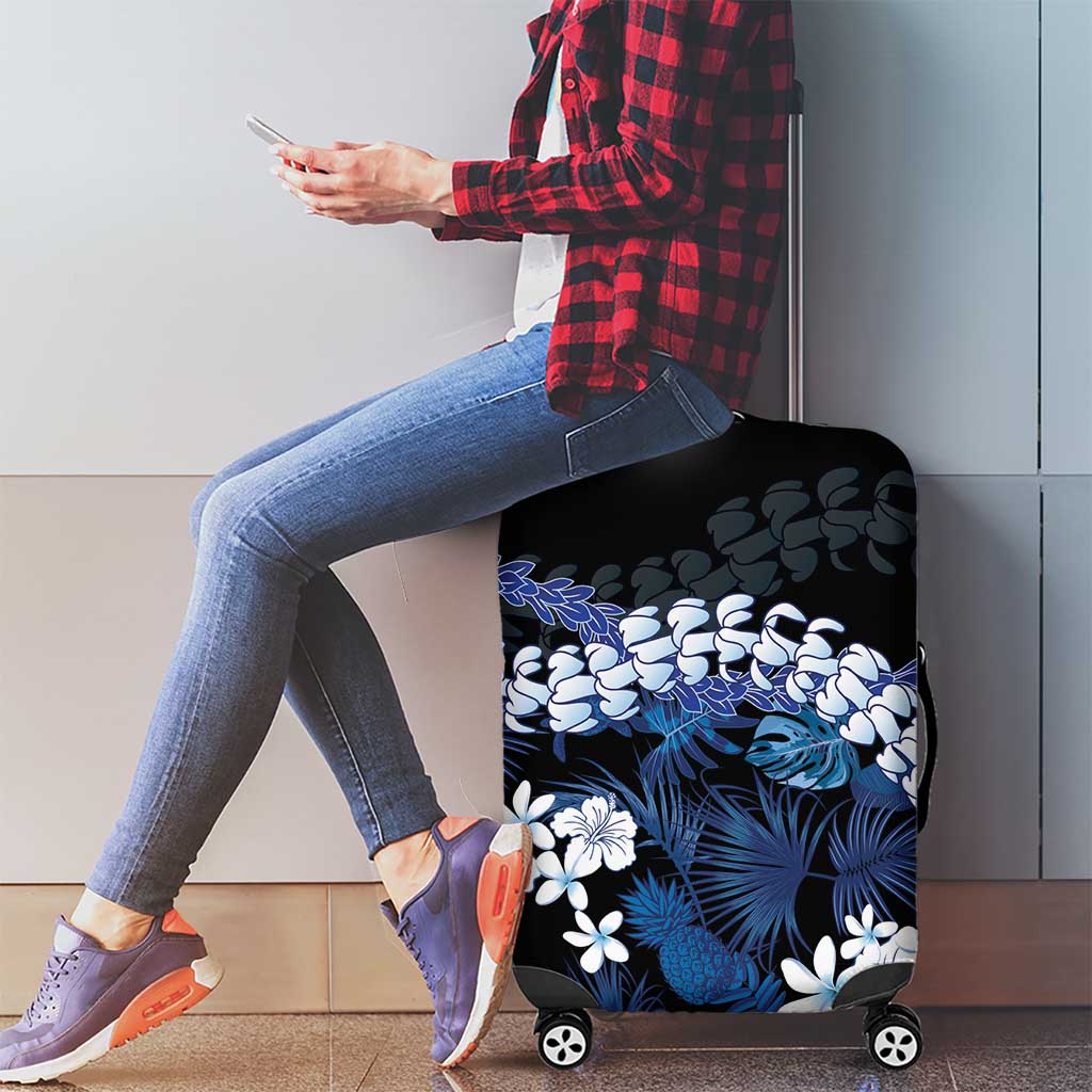 Polu Aloha Hawaii Lei Luggage Cover Tropical Flowers Elegant Vibe - Polynesian Pride
