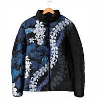 Polu Aloha Hawaii Lei Padded Jacket Tropical Flowers Elegant Vibe - Polynesian Pride