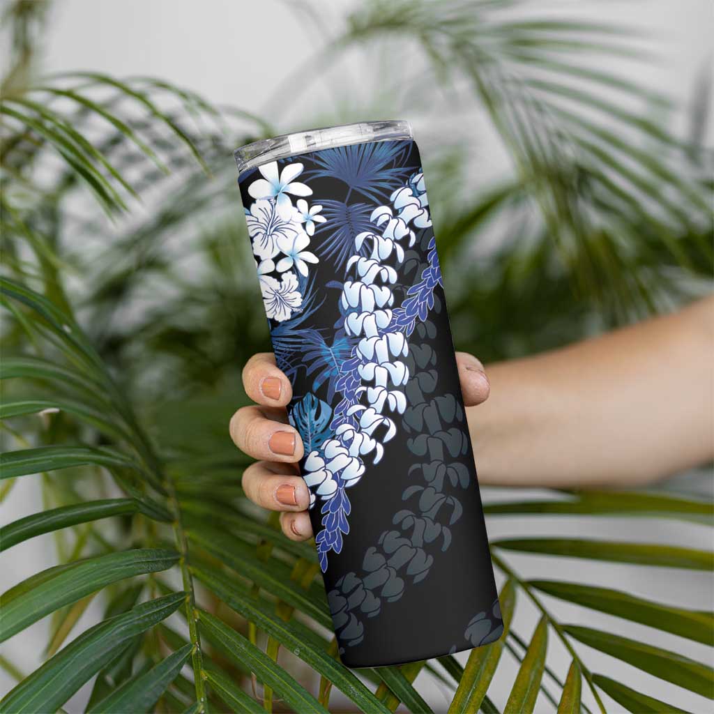 Polu Aloha Hawaii Lei Skinny Tumbler Tropical Flowers Elegant Vibe LT14 - Polynesian Pride