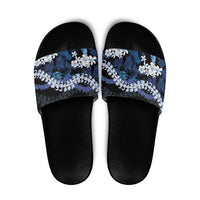 Polu Aloha Hawaii Lei Slide Sandals Tropical Flowers Elegant Vibe - Polynesian Pride