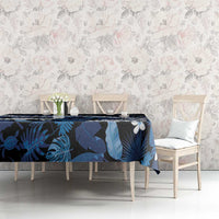 Polu Aloha Hawaii Lei Tablecloth Tropical Flowers Elegant Vibe - Polynesian Pride