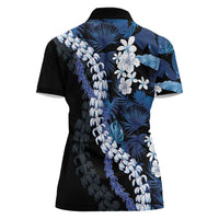 Polu Aloha Hawaii Lei Women Polo Shirt Tropical Flowers Elegant Vibe LT14 - Polynesian Pride