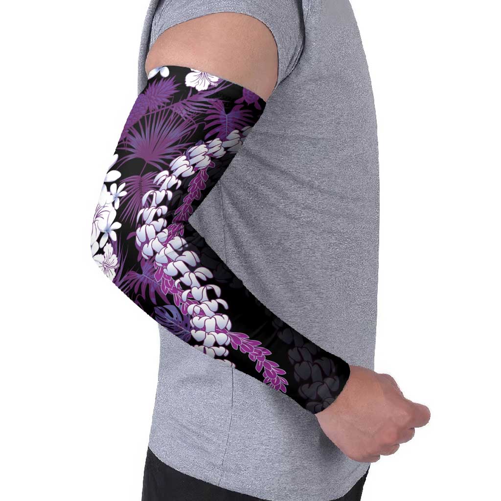 Poni Aloha Hawaii Lei Arm Sleeves Tropical Flowers Elegant Vibe - Polynesian Pride