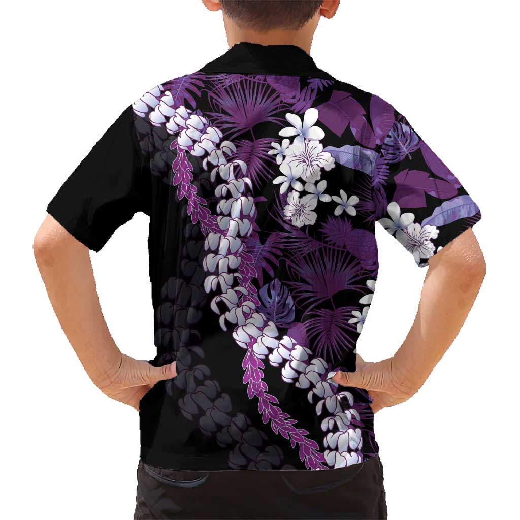 Poni Aloha Hawaii Lei Family Matching Long Sleeve Bodycon Dress and Hawaiian Shirt Tropical Flowers Elegant Vibe LT14 - Polynesian Pride
