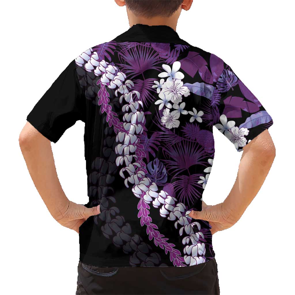 Poni Aloha Hawaii Lei Family Matching Short Sleeve Bodycon Dress and Hawaiian Shirt Tropical Flowers Elegant Vibe LT14 - Polynesian Pride