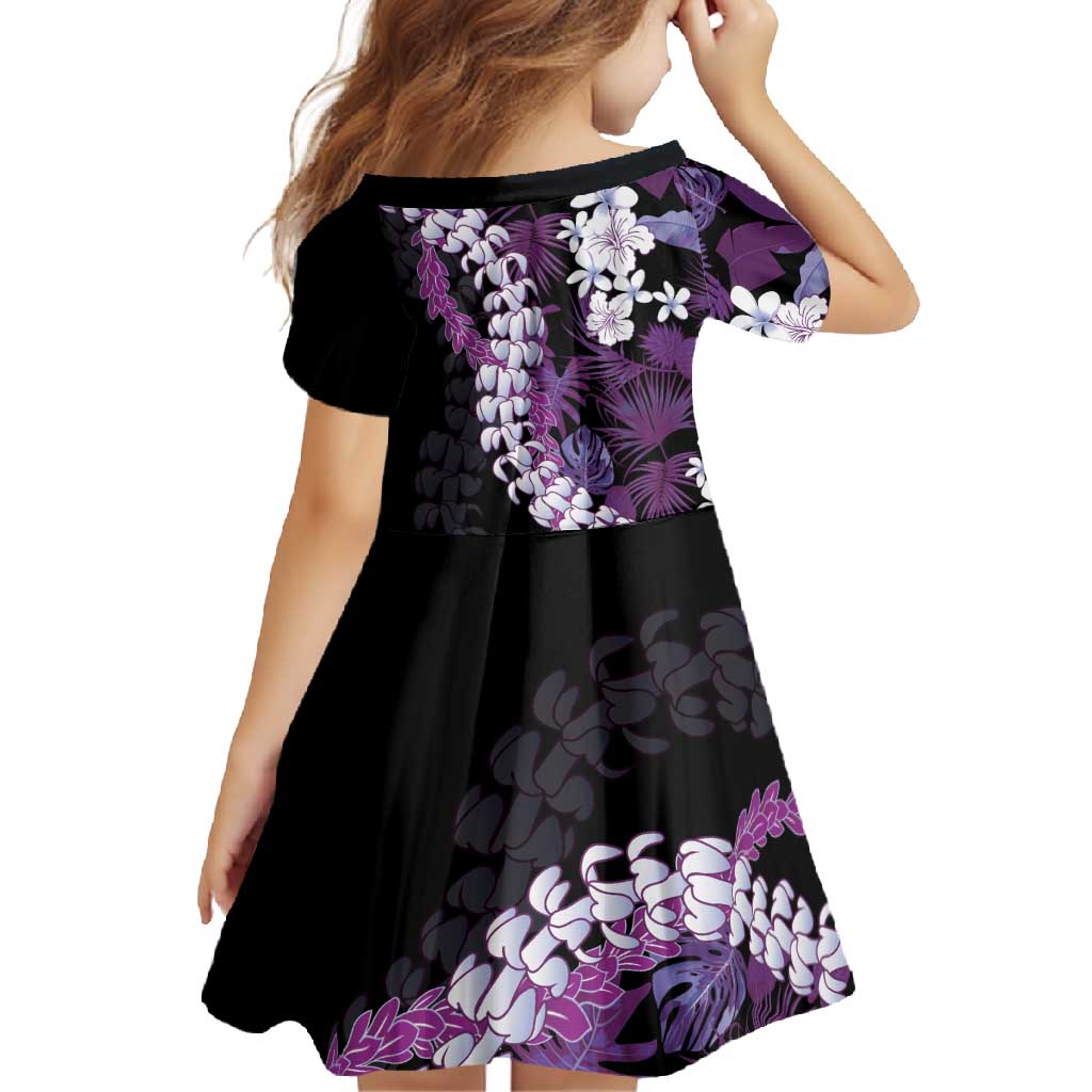 Poni Aloha Hawaii Lei Family Matching Short Sleeve Bodycon Dress and Hawaiian Shirt Tropical Flowers Elegant Vibe LT14 - Polynesian Pride