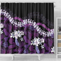 Poni Aloha Hawaii Lei Shower Curtain Tropical Flowers Elegant Vibe LT14 - Polynesian Pride