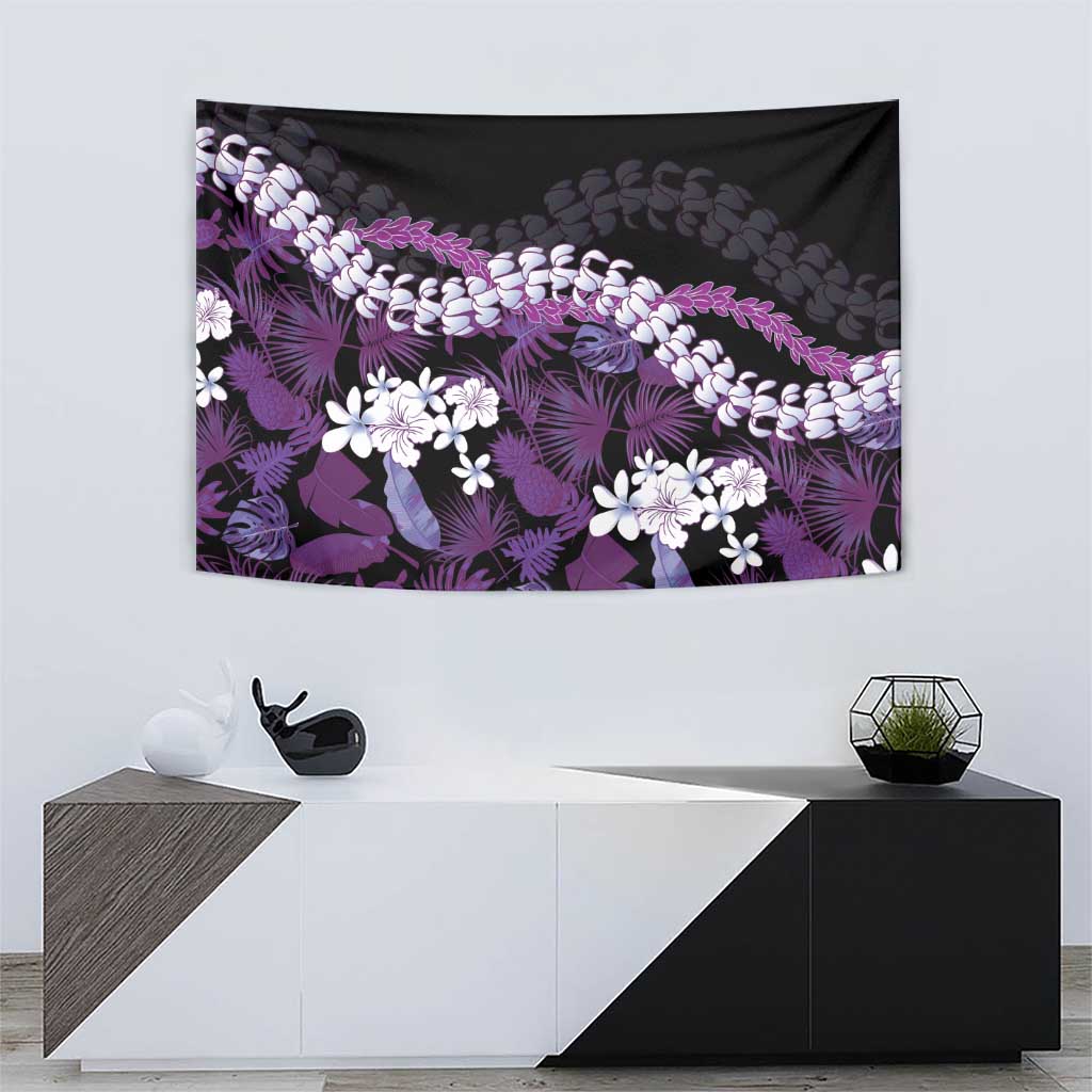 Poni Aloha Hawaii Lei Tapestry Tropical Flowers Elegant Vibe LT14 - Polynesian Pride
