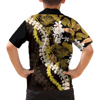Kula Aloha Hawaii Lei Family Matching Off The Shoulder Long Sleeve Dress and Hawaiian Shirt Tropical Flowers Elegant Vibe LT14 - Polynesian Pride
