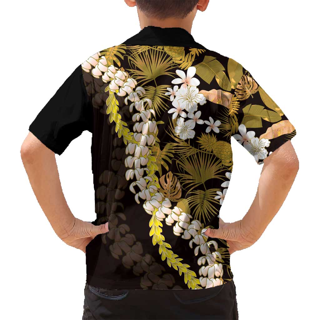 Kula Aloha Hawaii Lei Family Matching Off Shoulder Maxi Dress and Hawaiian Shirt Tropical Flowers Elegant Vibe LT14 - Polynesian Pride