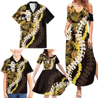 Kula Aloha Hawaii Lei Family Matching Summer Maxi Dress and Hawaiian Shirt Tropical Flowers Elegant Vibe LT14 - Polynesian Pride