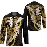 Kula Aloha Hawaii Lei Hockey Jersey Tropical Flowers Elegant Vibe - Polynesian Pride