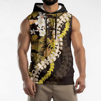 Kula Aloha Hawaii Lei Sleeveless Hoodie Tropical Flowers Elegant Vibe - Polynesian Pride