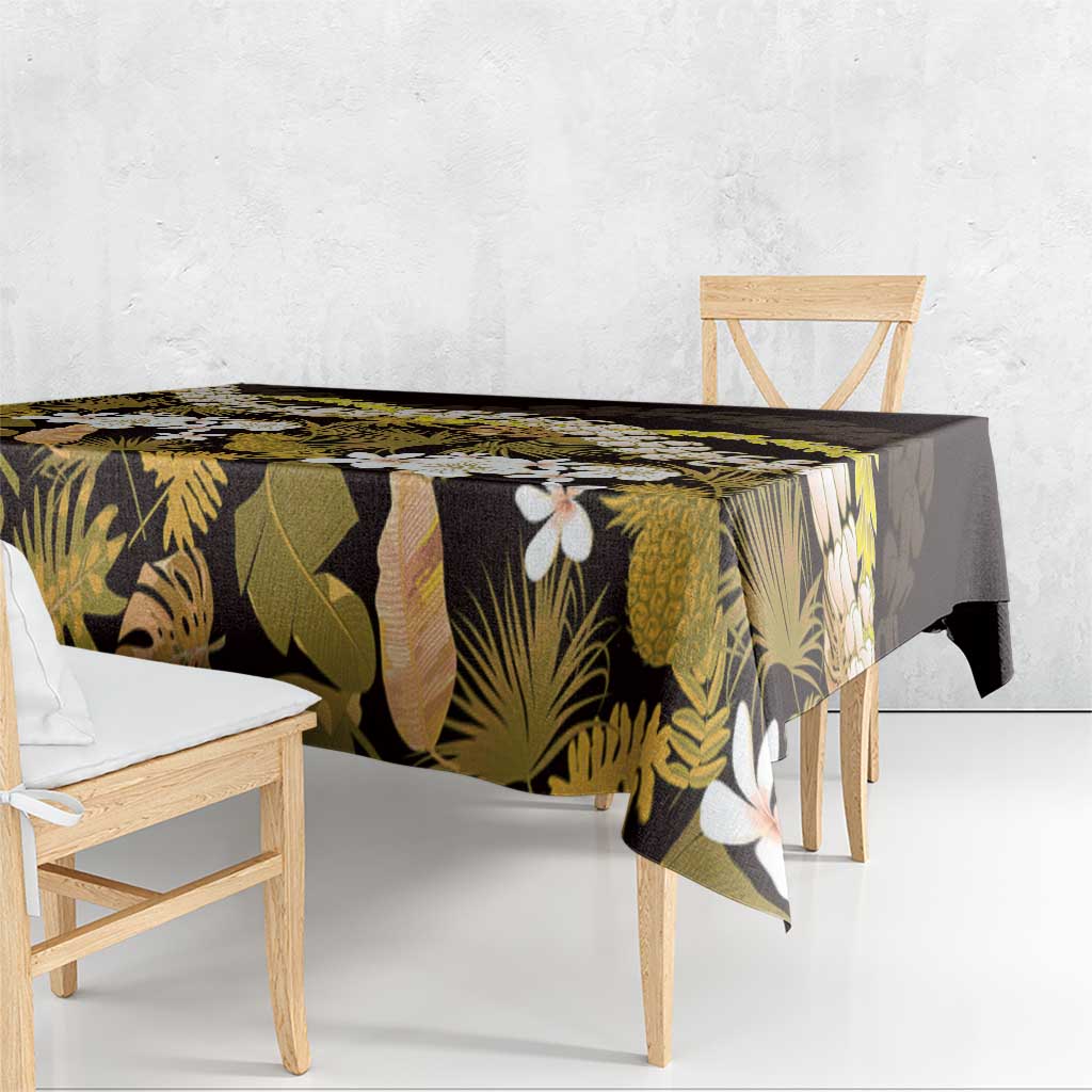 Kula Aloha Hawaii Lei Tablecloth Tropical Flowers Elegant Vibe - Polynesian Pride