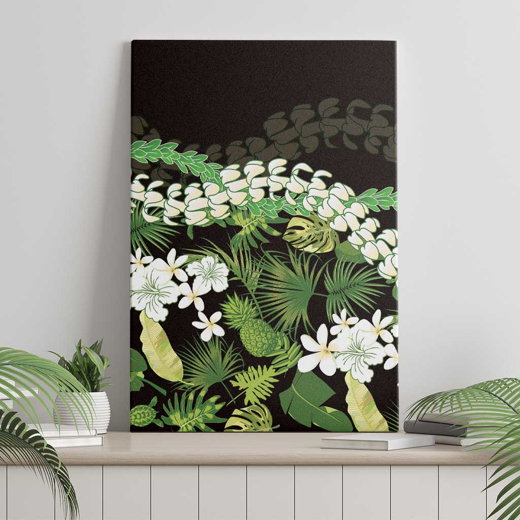 Omaomao Aloha Hawaii Lei Canvas Wall Art Tropical Flowers Elegant Vibe LT14 - Polynesian Pride