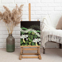 Omaomao Aloha Hawaii Lei Canvas Wall Art Tropical Flowers Elegant Vibe LT14 - Polynesian Pride