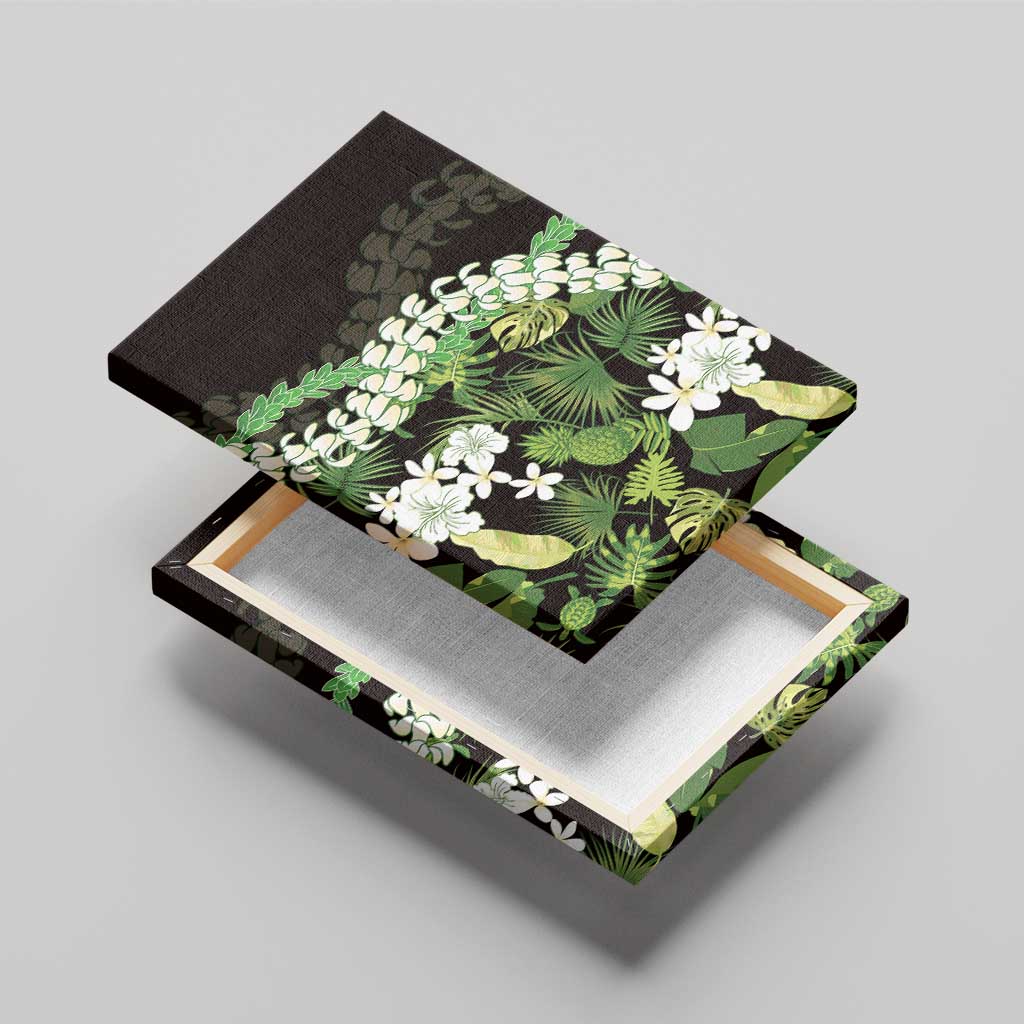 Omaomao Aloha Hawaii Lei Canvas Wall Art Tropical Flowers Elegant Vibe LT14 - Polynesian Pride