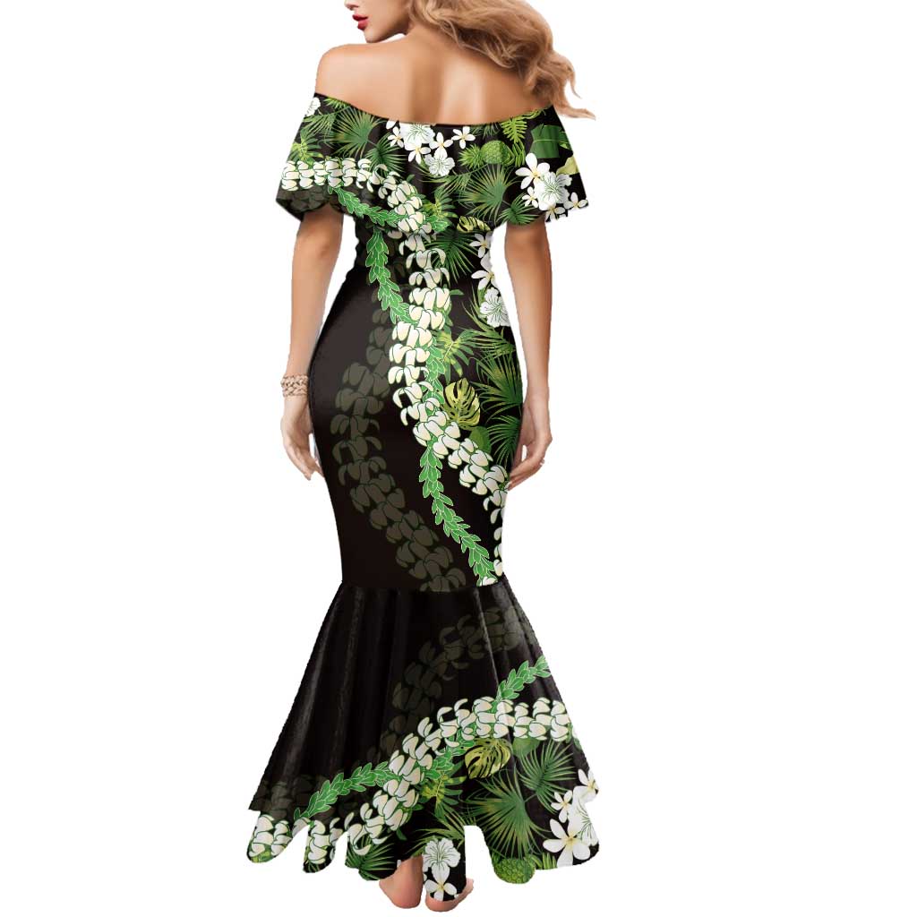 Omaomao Aloha Hawaii Lei Family Matching Mermaid Dress and Hawaiian Shirt Tropical Flowers Elegant Vibe LT14 - Polynesian Pride