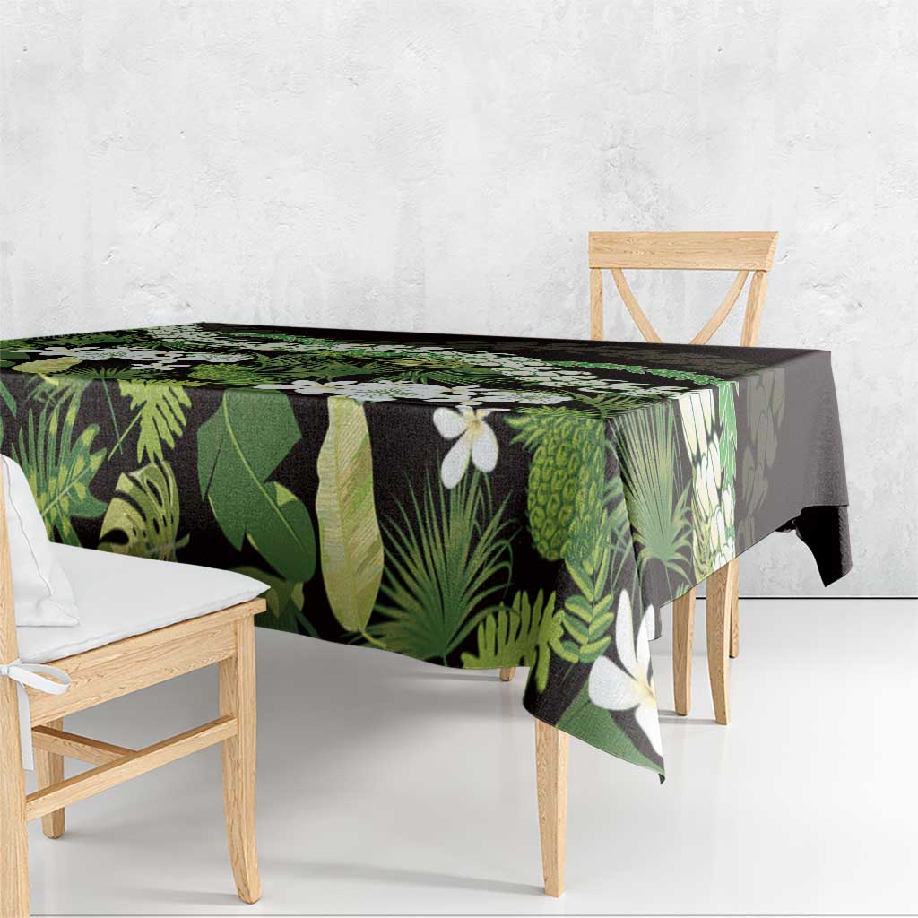 Omaomao Aloha Hawaii Lei Tablecloth Tropical Flowers Elegant Vibe LT14 - Polynesian Pride