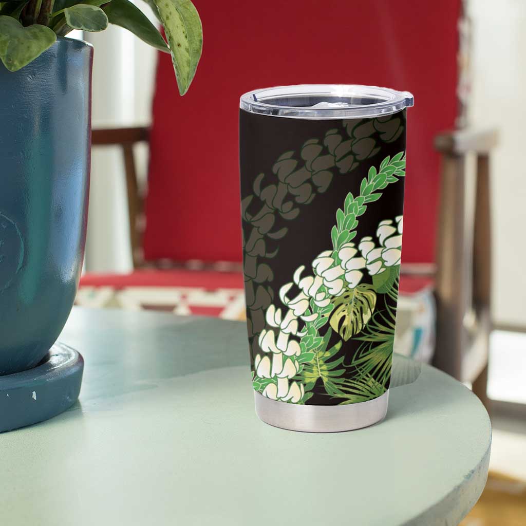 Omaomao Aloha Hawaii Lei Tumbler Cup Tropical Flowers Elegant Vibe - Polynesian Pride