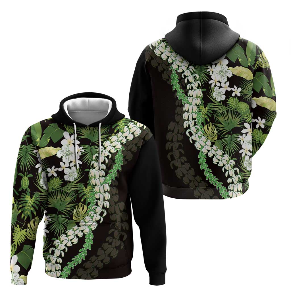 Omaomao Aloha Hawaii Lei Zip Hoodie Tropical Flowers Elegant Vibe - Polynesian Pride