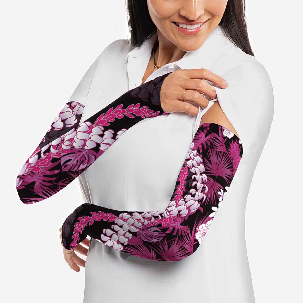 Akala Aloha Hawaii Lei Arm Sleeves Tropical Flowers Elegant Vibe - Polynesian Pride