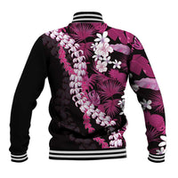 Akala Aloha Hawaii Lei Baseball Jacket Tropical Flowers Elegant Vibe LT14 - Polynesian Pride